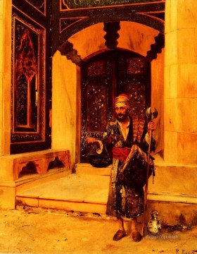 El pintor árabe mendigo Rudolf Ernst Pinturas al óleo